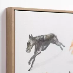Kirklands Home Zoomie Dogs Framed Canvas Art Print Best