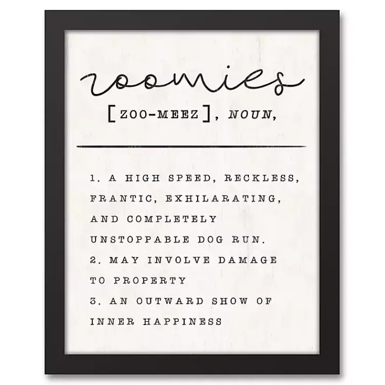 Kirklands Home Zoomies Framed Canvas Art Print, 12x15 in. Sale